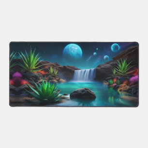 Wasserfall auf einem fernen Planeten Schreibtischunterlage