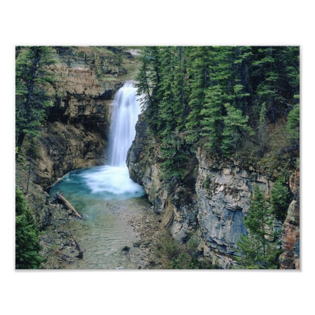 Wasserfall auf Falls Creek in Lewis und Clark Fotodruck (Vorne)