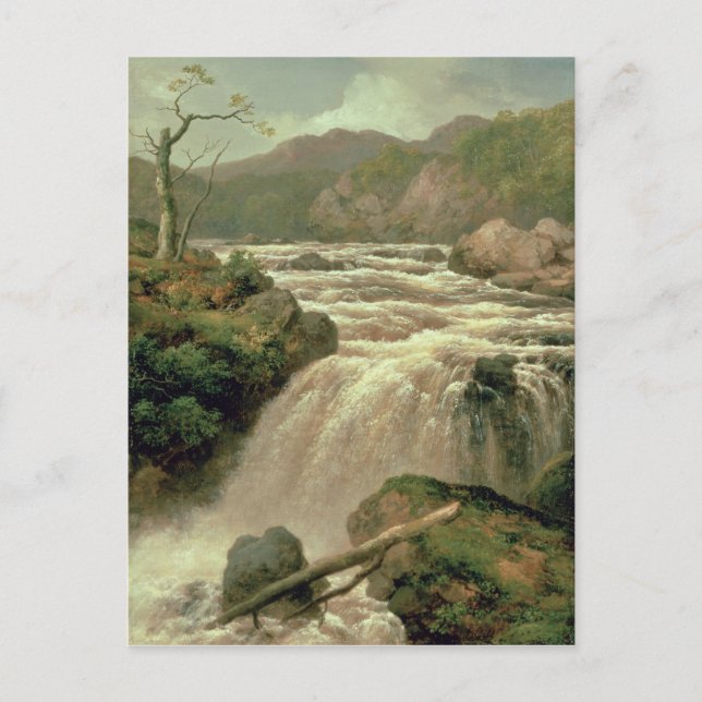 Wasserfall auf Fluss Neath, South Wales Postkarte (Vorderseite)