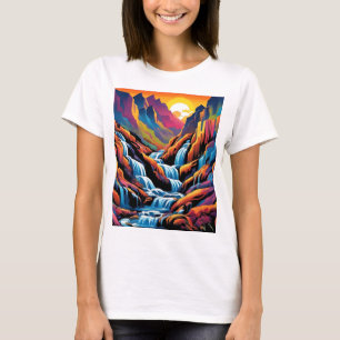 Wasserfall bei Sonnenauf 1 T-Shirt