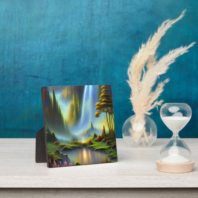 Wasserfall-Bergtal Fotoplatte (InSitu)