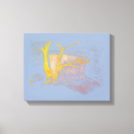 Wasserfall Blau/Grau Canvas Print Leinwanddruck