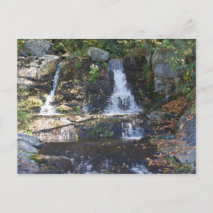Wasserfall Bobby McLean Memorial Park, Newland, NC Postkarte