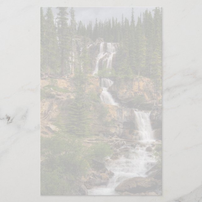 Wasserfall Briefpapier (Vorderseite)
