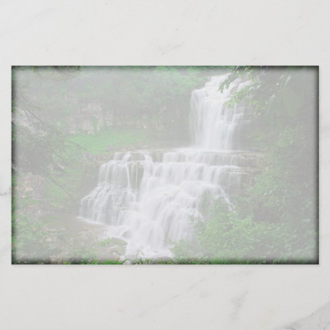 Wasserfall Briefpapier (Vorderseite)