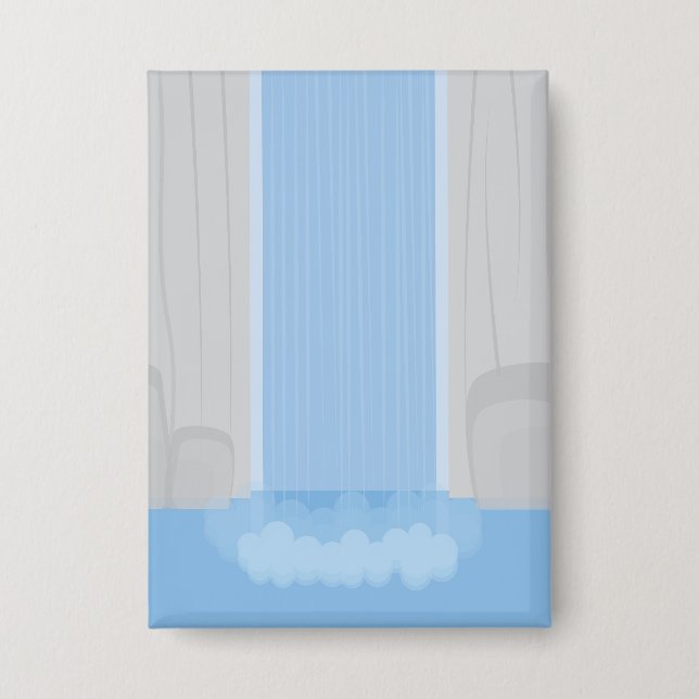 Wasserfall Button (Vorderseite)