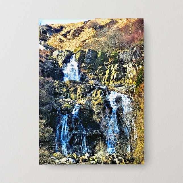 WASSERFALL BUTTON (Vorderseite)