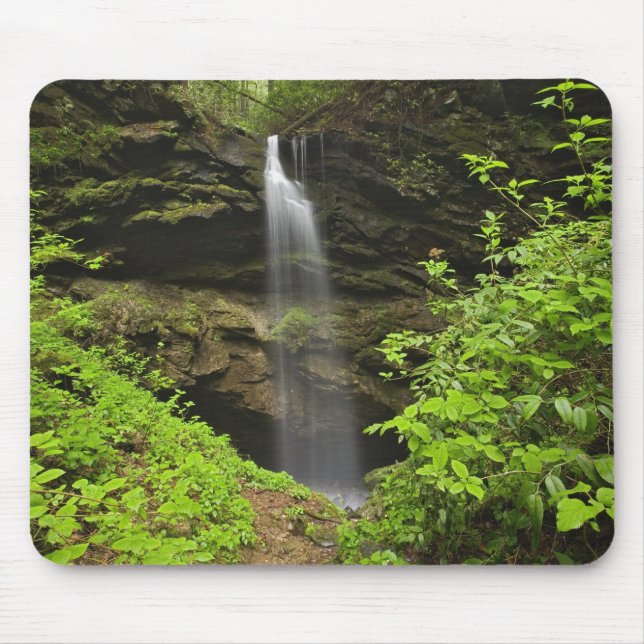 Wasserfall, der in ein Waschbecken fällt, Whiteoak Mousepad (Vorne)
