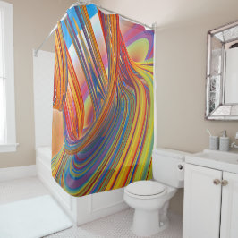 Wasserfall des Farbduschvorhangs Duschvorhang