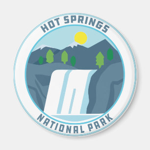 Wasserfall des Nationalparks Hot Springs Arkansas Magnet