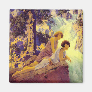 Wasserfall - durch Maxfield Parrish Magnet
