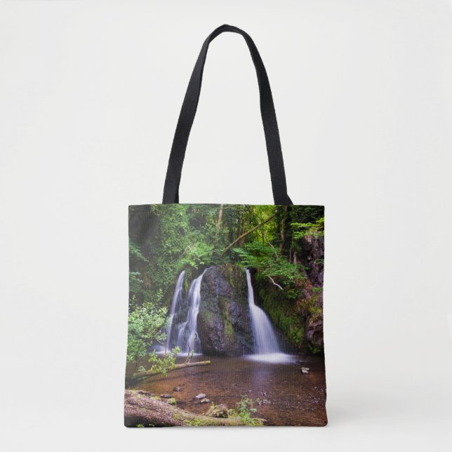 Wasserfall Fairy Glen, Rosemarkie Tote Tasche (Vorderseite)