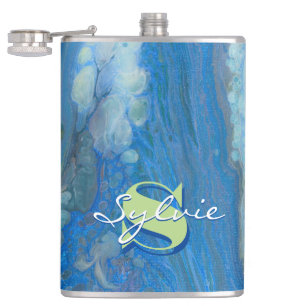 Wasserfall-Flüssigkeitspainierung Flachmann