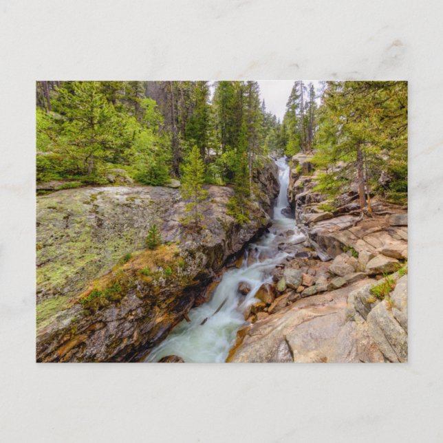Wasserfall & Flusskaskade Postkarte (Vorderseite)