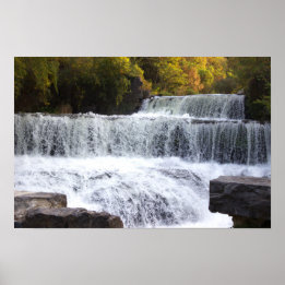 Wasserfall-Foto-Poster Poster