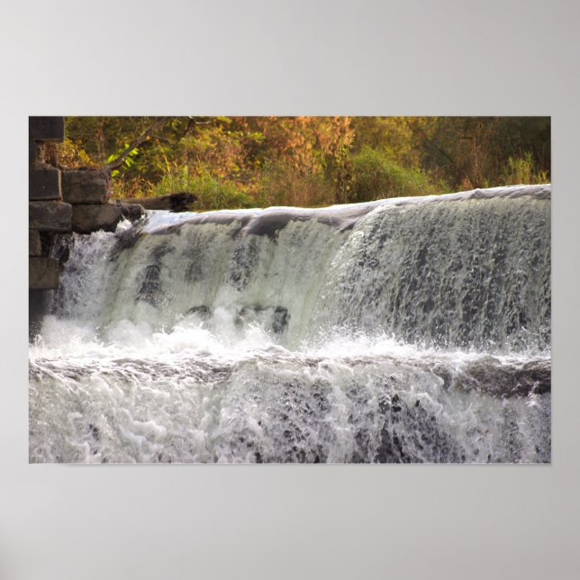 Wasserfall-Foto-Poster Poster (Vorne)