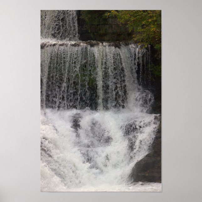 Wasserfall-Foto-Poster Poster (Vorne)
