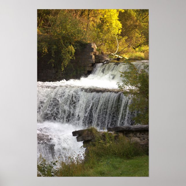 Wasserfall-Foto-Poster Poster (Vorne)