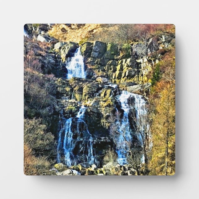 WASSERFALL FOTOPLATTE (Vorderseite)