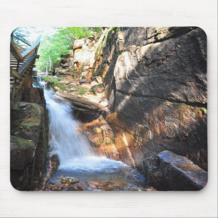 Wasserfall Franconia Kerben-Staats-Park NH Mousepad