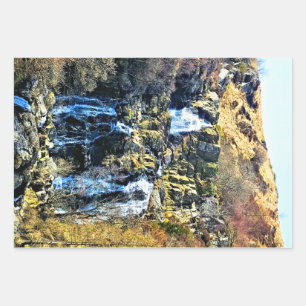 WASSERFALL GESCHENKPAPIER SET