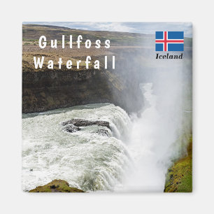 Wasserfall Gullfoss - Südwesten Islands Magnet