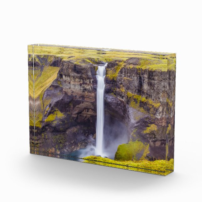 Wasserfall Haifoss, Island Fotoblock (Rechts)