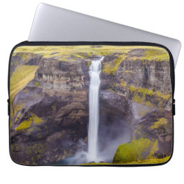 Wasserfall Haifoss, Island Laptopschutzhülle