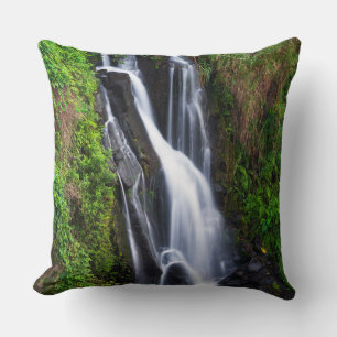 Wasserfall, Hamakua-Küste, Hawaii Kissen