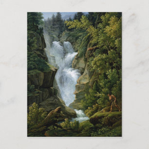 Wasserfall im Berner Hochland, 1796 Postkarte