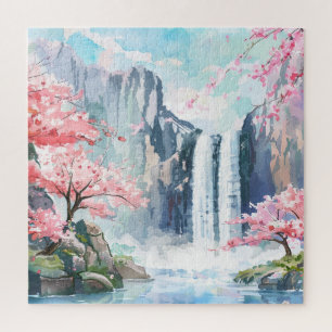 Wasserfall im Frühling