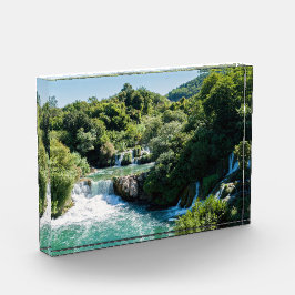 Wasserfall im Krka Nationalpark - Dalmatien, Kroat Fotoblock