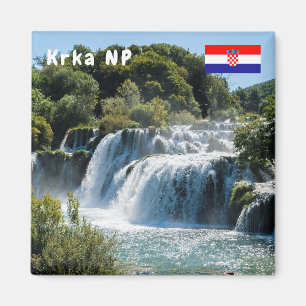 Wasserfall im Krka Nationalpark - Dalmatien, Kroat Magnet