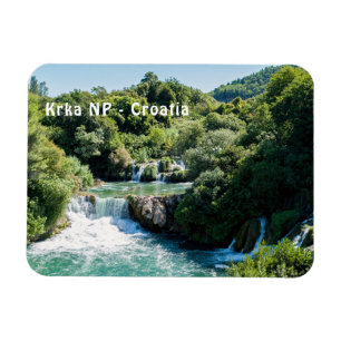Wasserfall im Krka Nationalpark - Dalmatien, Kroat Magnet