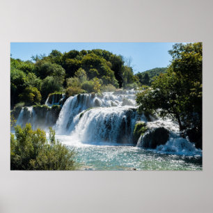 Wasserfall im Krka Nationalpark - Dalmatien, Kroat Poster