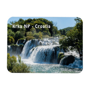 Wasserfall im Nationalpark Krka - Dalmatien, Kroat Magnet