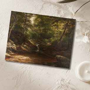 Wasserfall im Wald - George Hetzel Postkarte
