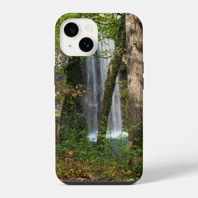 Wasserfall im Wald iPhone-Hülle iPhone 14 Hülle (Rückseite)