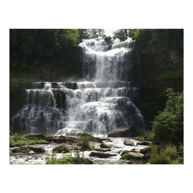 Wasserfall in der Natur auf einem Fotodruck (Vorne)