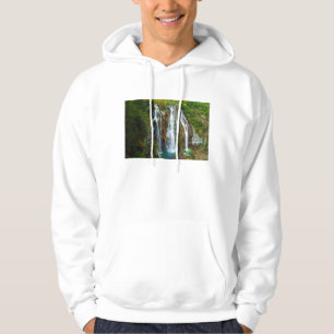 Wasserfall in erhöhter Ansicht, Kroatien Hoodie
