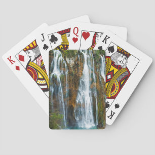 Wasserfall in erhöhter Ansicht, Kroatien Spielkarten
