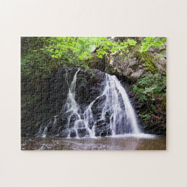 Wasserfall in Fairy Glen, Puzzle Rosemarkie Jigsaw (Horizontal)