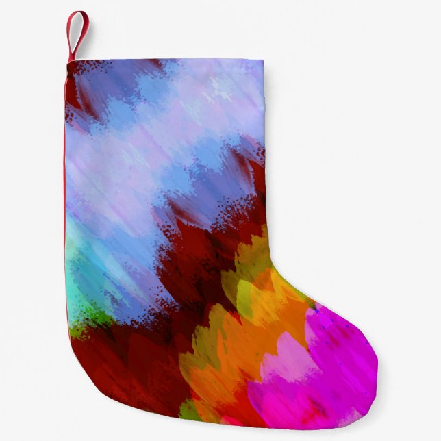 Wasserfall in Farbe, Natur 2 Kleiner Weihnachtsstrumpf (Vorderseite)