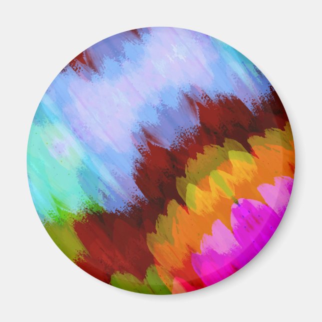 Wasserfall in Farbe, Natur 2 Magnet (Vorne)