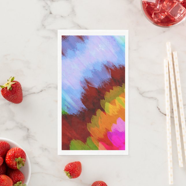 Wasserfall in Farbe, Natur 2 Serviette (Beispiel)