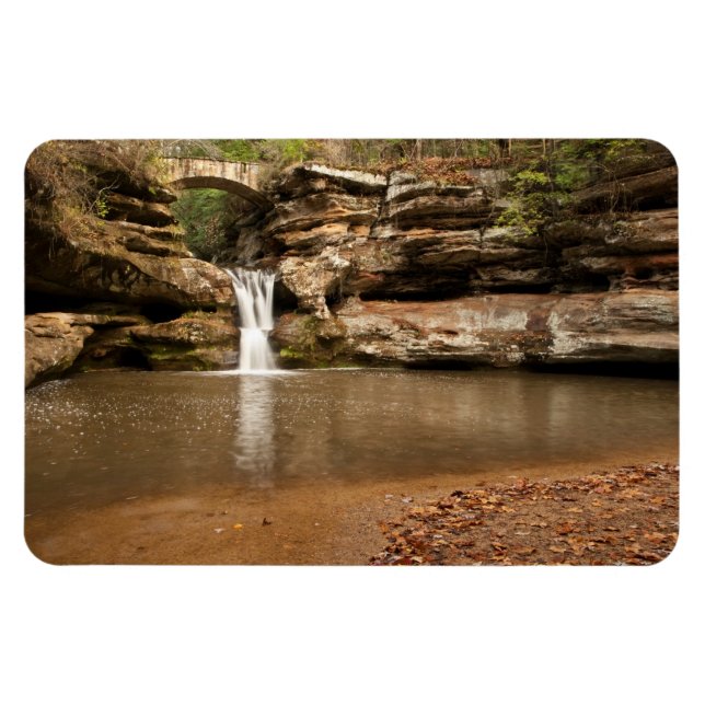 Wasserfall in Hocking Hills Ohio Magnet (Horizontal)