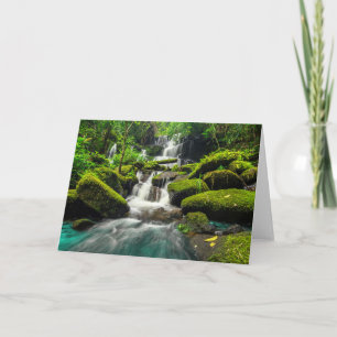 Wasserfall in Wanne Berk Berg des Dschungel-  Phu Karte