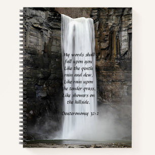 Wasserfall-individuelles Notebook Notizbuch