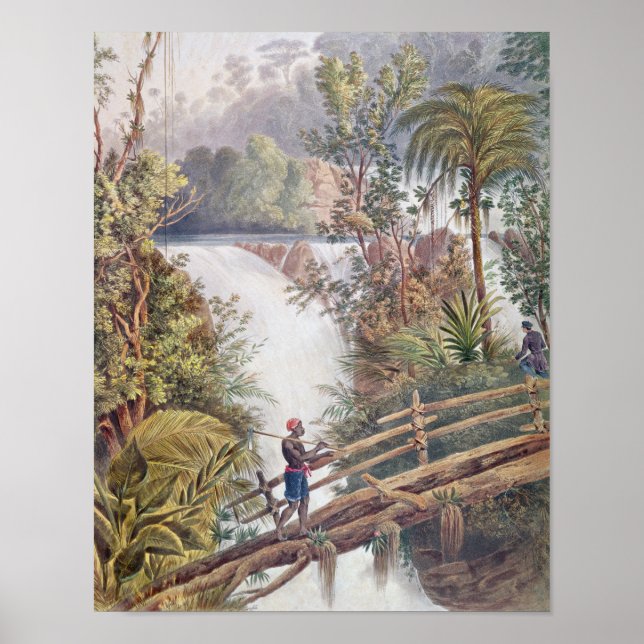 Wasserfall Itamaraty in der Serra da Estrela Poster (Vorne)