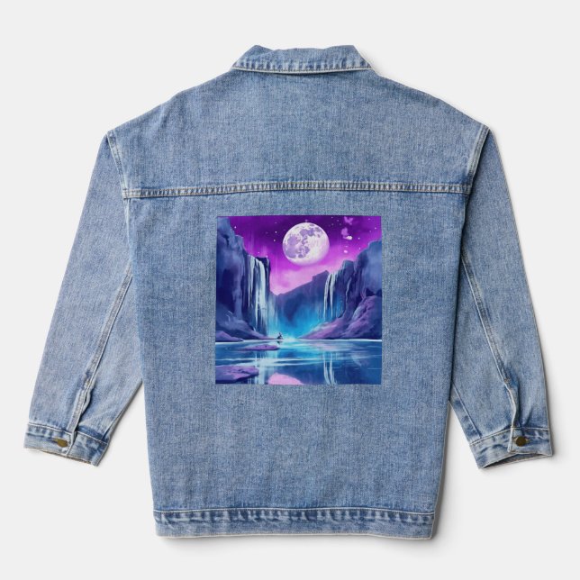 Wasserfall Jeansjacke (Rückseite)